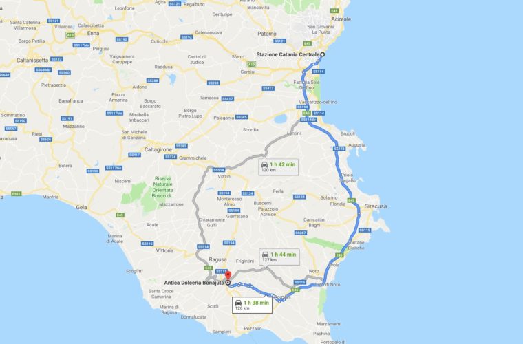 Come arrivare a Modica da Catania, Siracusa, Palermo e Ragusa
